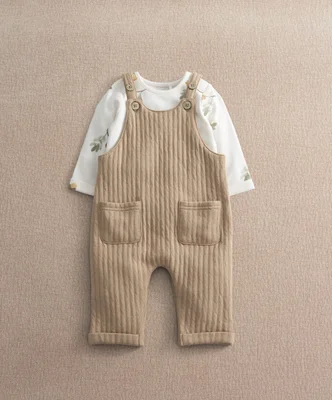 Dungaree & Acorn Bodysuit Outfit Set - 0-3 Months