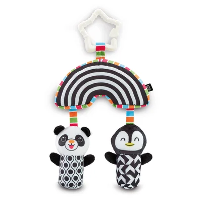 Early Learning Centre Baby Wind Chimes Sensory Pram Toy Black and White - Default