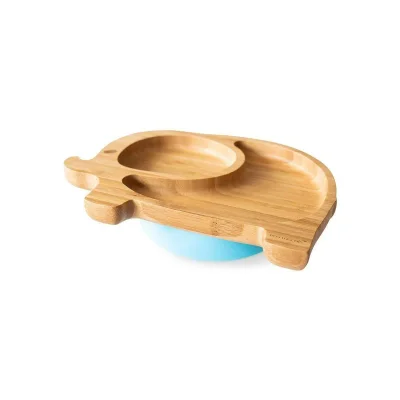 eco rascals Elephant Shaped Bamboo Suction Plate