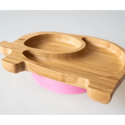 eco rascals Elephant Shaped Bamboo Suction Plate