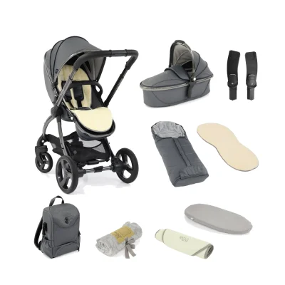 egg® 2 9 Piece Snuggle Bundle - Jurassic Grey - Grey