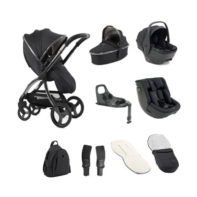 egg® 3 Ultimate 360 (Shell & Toddler Car Seat) Family Bundle - Carbonite