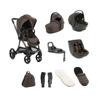 egg® 3 Ultimate 360 (Shell & Toddler Car Seat) Family Bundle - Chocolate Velvet