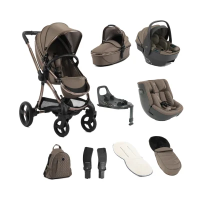 egg® 3 Ultimate 360 (Shell & Toddler Car Seat) Family Bundle - Mink