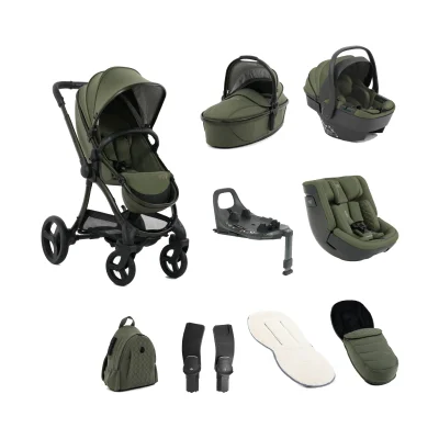 egg® 3 Ultimate 360 (Shell & Toddler Car Seat) Family Bundle - Sage