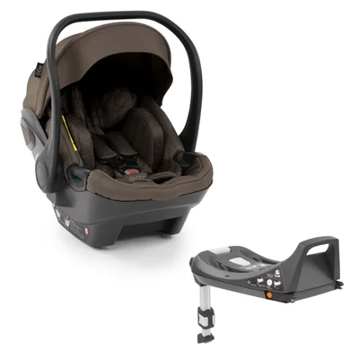 Egg Egg Shell Infant Car Seat + ISOFIX Base- Chocolate Velvet
