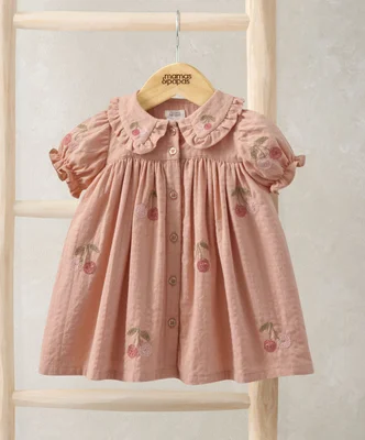 Embroidered Cherry Dress
