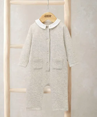 Embroidered Collar Romper