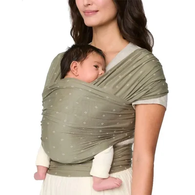Ergobaby Aura Wrap Sustainable Knit - Olive Diamonds
