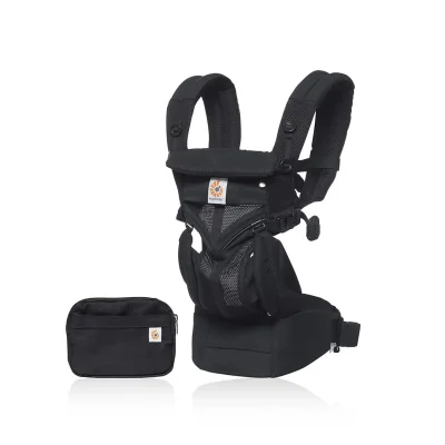 Ergobaby Baby Carrier, 4-Position Omni 360 Cool Air Mesh for Newborn to Toddler (0-3 yrs), Ergonomic Child Carrier & Backpack, Pearl Grey — image 2