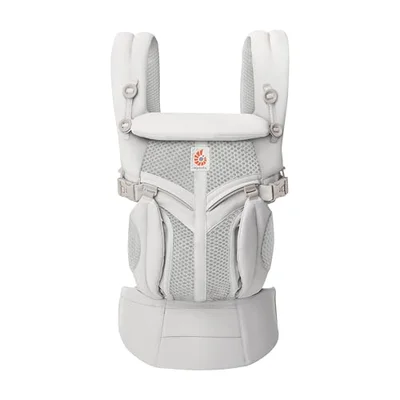 Ergobaby Baby Carrier, 4-Position Omni 360 Cool Air Mesh for Newborn to Toddler (0-3 yrs), Ergonomic Child Carrier & Backpack - Pearl Grey / Cool Air Mesh