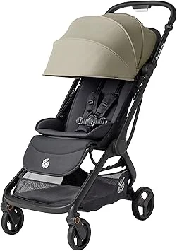 Ergobaby Metro3 Pushchair Stroller with Reclining Function, Baby Buggy from Birth to 22kg (0-4 Years), Foldable and car seat Compatible, Height-Adjustable Handle, Ergonomic seat, Natural Beige