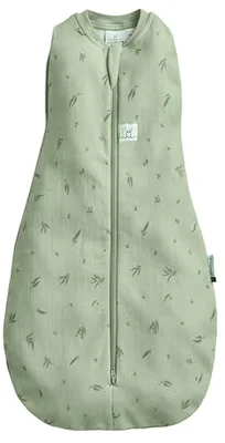 ergoPouch Cocoon Swaddle Sack 1.0 TOG - Baby Sleep Sack, Gentle Snug Fit Helps Calm Startle Reflex, Ideal for Arms In/Out Sleeping, Soft Breathable Fabric for Better Sleep (0 Months, Willow) - Willow / Newborn