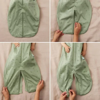 ergoPouch - Organic Winter Long Sleeved 2 In 1 Baby Sleeping Suit Bag - 3.5 TOG - Dragonflies — image 6