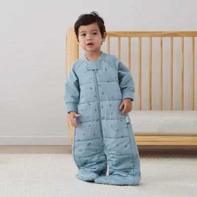 ergoPouch - Organic Winter Long Sleeved 2 In 1 Baby Sleeping Suit Bag - 3.5 TOG - Dragonflies — image 9
