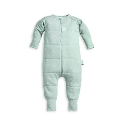 ergoPouch Organic Winter Long Sleeved Sleep Onesie - Sage - 2.5 TOG