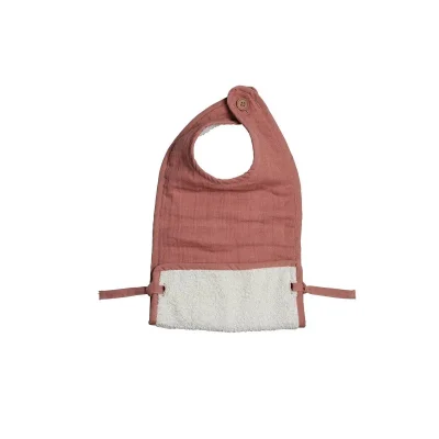 Fabelab Muslin Feeding Bib-Mauve