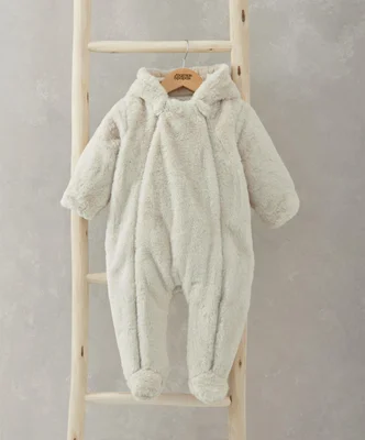 Faux Fur Pramsuit - 3-6 Months