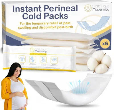 First Days Maternity Instant Perineal Cold Packs - 6 Count (Pack of 1)