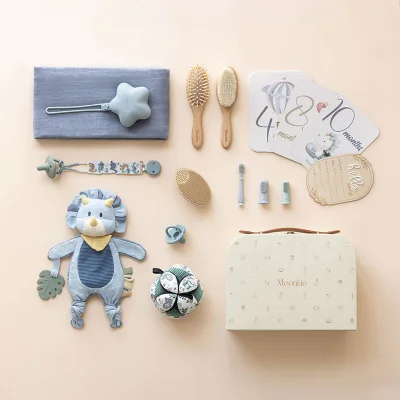 First Moments Newborn Set (Sky Blue) - Hellblau