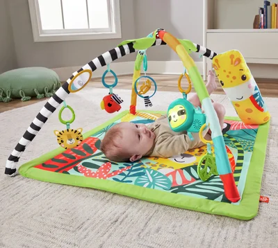 Fisher-Price 3-in-1 Rainforest Sensory Baby Gym - Default