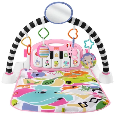 Fisher-Price Glow and Grow Kick & Play Piano Baby Gym - Pink