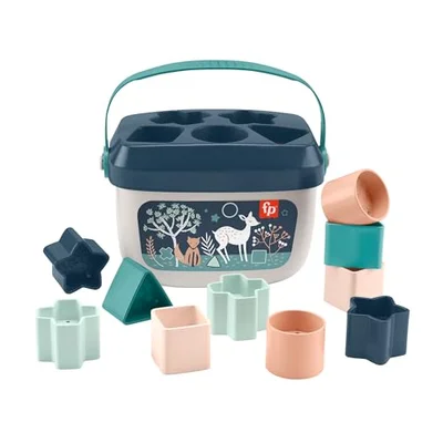 Fisher-Price Stacking Toy Baby’s First Blocks Set of 10 Shapes for Sorting Play for Infants Ages 6+ Months, FFC84