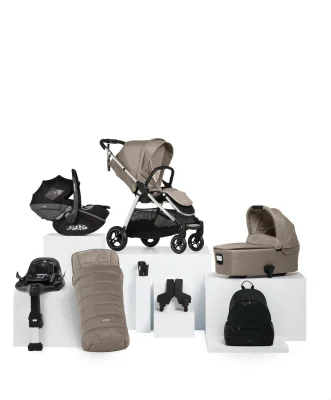 Flip XT³ Pushchair Bundle with Maxi-Cosi Pebble Slide Pro Car Seat & Base (8 Pieces) - Fawn