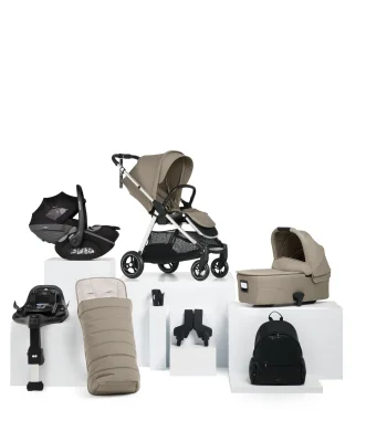 Flip XT3 Pushchair Bundle with Maxi-Cosi Pebble Slide Pro Car Seat & Base (8 Pieces) - Sage Grey
