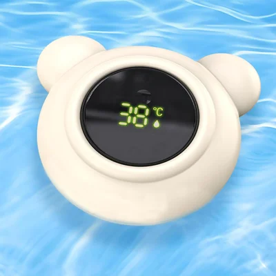 Floating Baby Bath Thermometer Digital - Waterproof Led Display Baby Essentials for New born, Baby Shower Nursery Products, Bathing Water Temperature Monitor for Kids Children Infant Toddlers Newborns