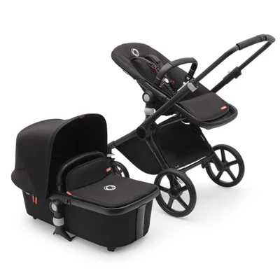 Fox Cub Carrycot + Seat Complete Pushchair - Midnight Black