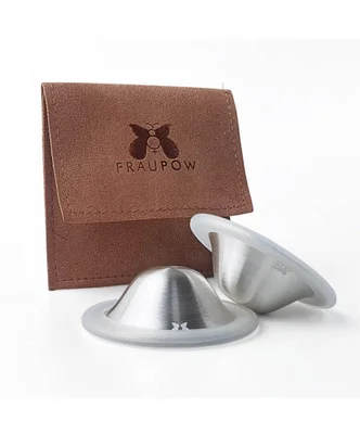 Fraupow Pack of 2 Pure Silver Healing Cups Size 2 - Default