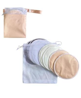 Fraupow Reusable Nursing Pads - Pack of 8 - Multi