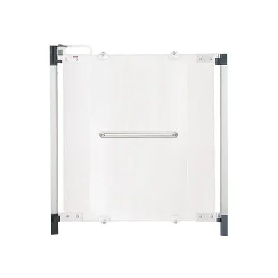 Fred Screw Fit Stairgate - Clear Acrylic Panel/Dark Grey Fittings