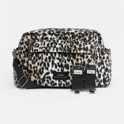 FREYA Eco Oversized Stroller Organiser with Stroller Clips - Leopard - Default
