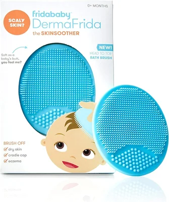 Frida Baby DermaFrida the SkinSoother Baby Bath Brush - FlakeFixer Cradle Cap Kit