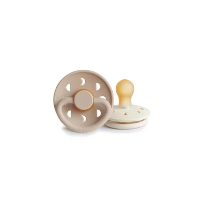 FRIGG Moon Phase Latex Pacifier - 2 Pack - Pack Powder Blue - Slate