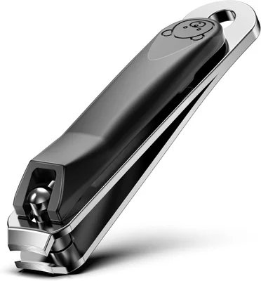 FVION Baby Nail Clippers - Stainless Steel Baby Nail Trimmer, Small Jaw Finger Nail Clippers for Toddler, Kids, Infant, Babies - Nail Grooming Tool Safe for Newborn and Up (Black)