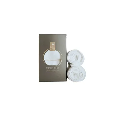 Gaia Baby Pack of 2 Co-Sleeping Crib Fitted Sheet - White - White