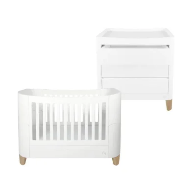 Gaia Baby Serena Cot Bed & Dresser Set