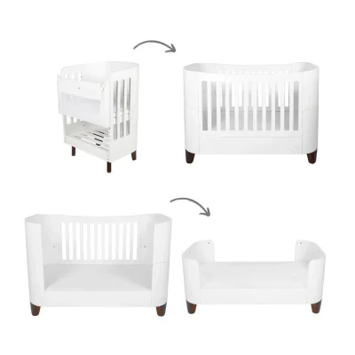 Gaia Baby Serena Cot Bed + Bedside Crib