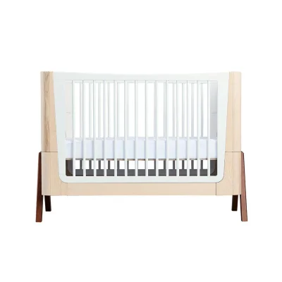 Gaia Hera Complete Sleep Cot Bed - Natural + Walnut - Without Mattress