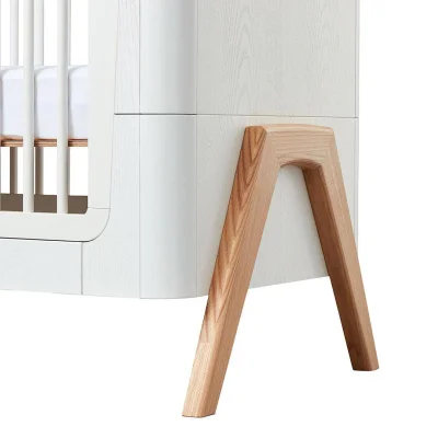 Gaia Hera Complete Sleep Cot Bed - Scandi-White + Natural - Without Mattress — image 12