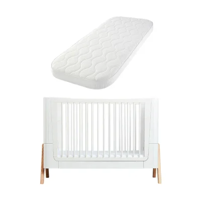 Gaia Hera Complete Sleep Cot Bed - Scandi-White + Natural - Without Mattress — image 13