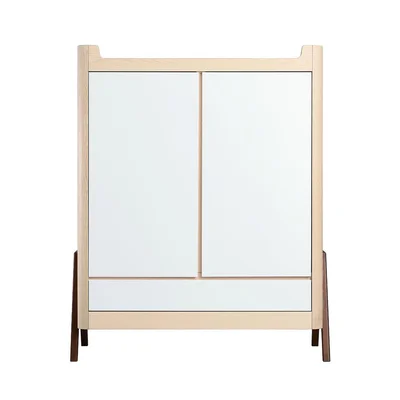 Gaia Hera Wardrobe - Natural + Walnut