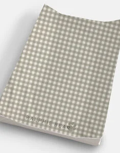 Gingham Sage Anti Roll Wedge Changing Mat - Gingham Sage