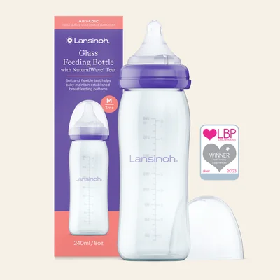 Glass Feeding Bottles - 4 Pack
