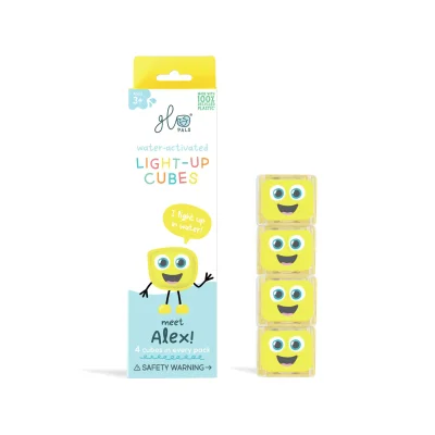 Glo Pals Light up Sensory 4 Pack Cubes