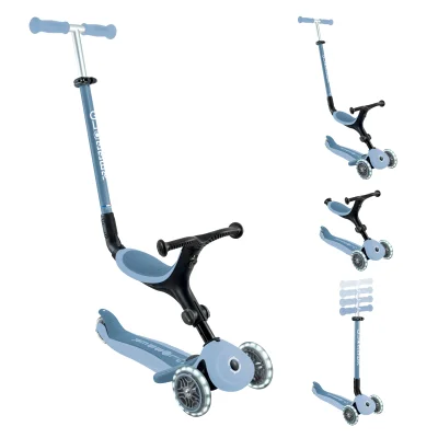 Globber Go Up Active Lights Eco - Blueberry