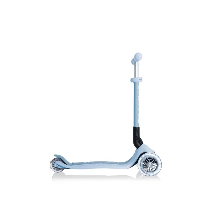 Globber Junior Foldable 3 Wheel Light Up Scooter - wheel / Eco - Blueberry